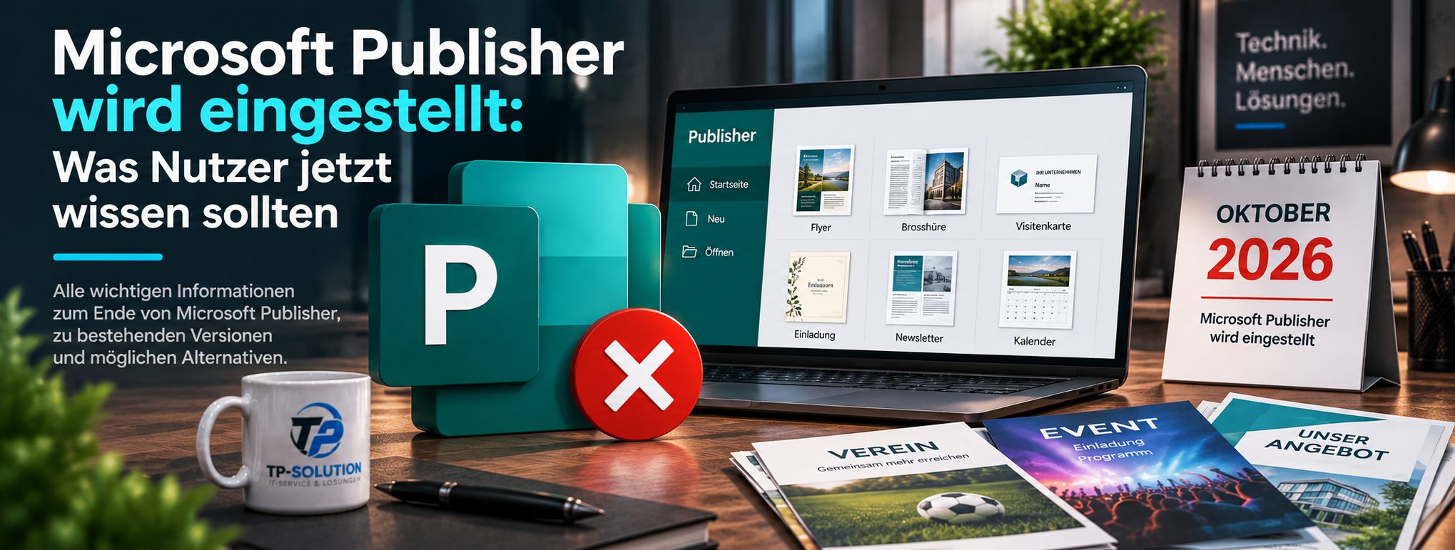 Microsoft Publisher wird eingestellt - Was Nutzer jetzt wissen sollten